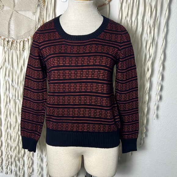 A.P.C. Linen Viscose Knit Long Sleeve Crewneck Sweater Size XS - Picture 1 of 9